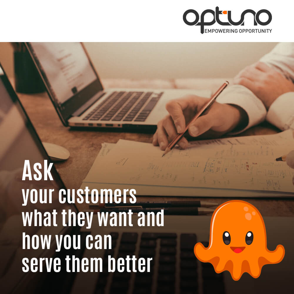 ask customers questions