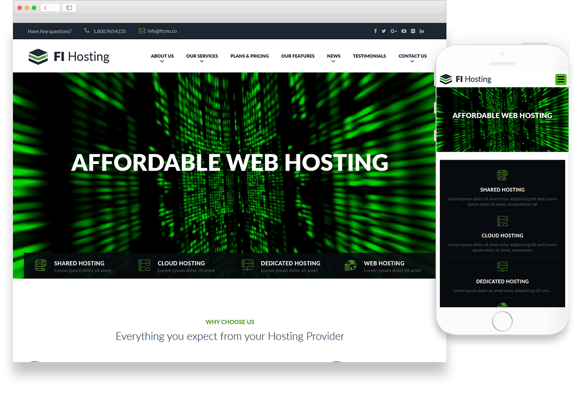 Optuno Hosting Web Design